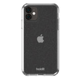 iPhone 11 / XR Holdit Glitter Mobil Cover - Hvid