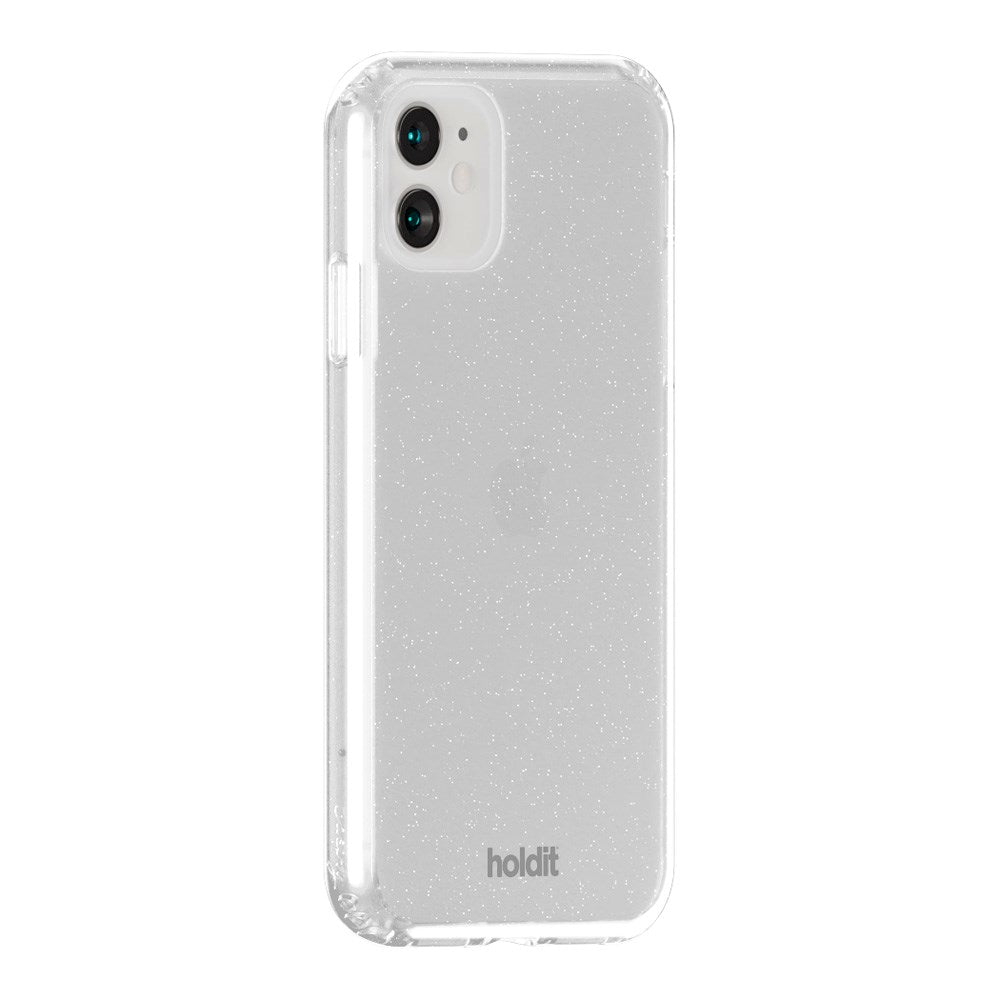 iPhone 11 / XR Holdit Glitter Mobil Cover - Hvid