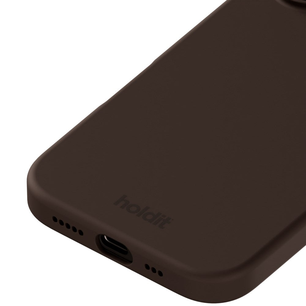 Holdit iPhone 16 Soft Touch Silikone Cover - Chocolate