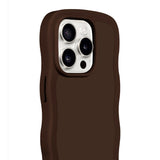 Holdit iPhone 15 Pro Max Wavy Cover - Chocolate