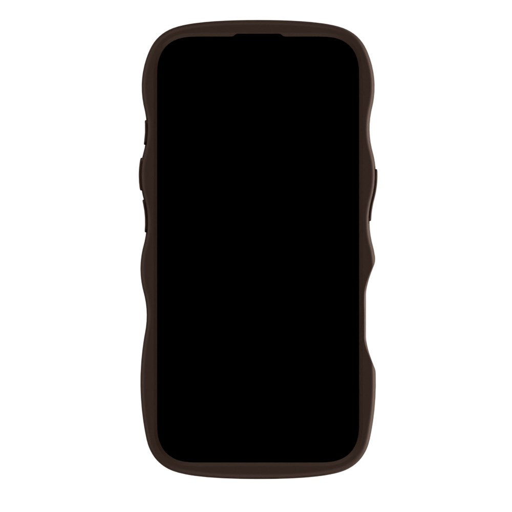 Holdit iPhone 15 Pro Max Wavy Cover - Chocolate