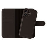 Holdit iPhone 16 Wallet Case Magnet Plus - Flip Cover - Black