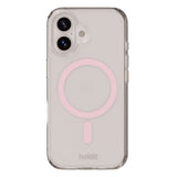 Holdit iPhone 16 Plus MagSafe Cover - Transparent / Pink