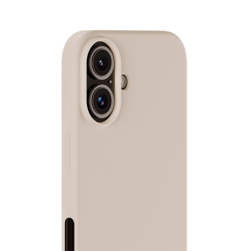 Holdit iPhone 16 Soft Touch Silikone Cover - Light Beige