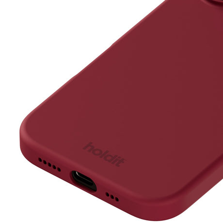 Holdit iPhone 16 Soft Touch Silikone Cover - Red Velvet