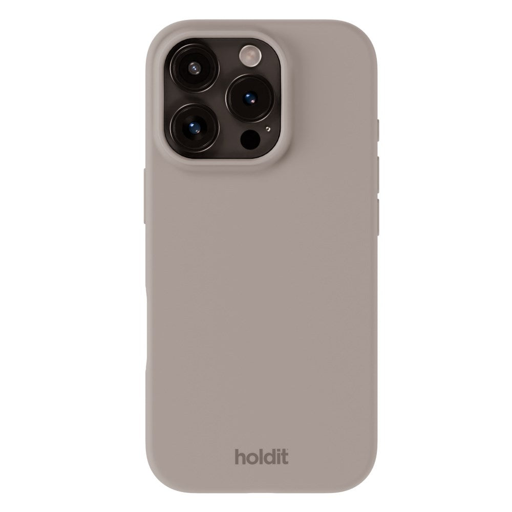 Holdit iPhone 16 Pro Soft Touch Silikone Cover - Taupe