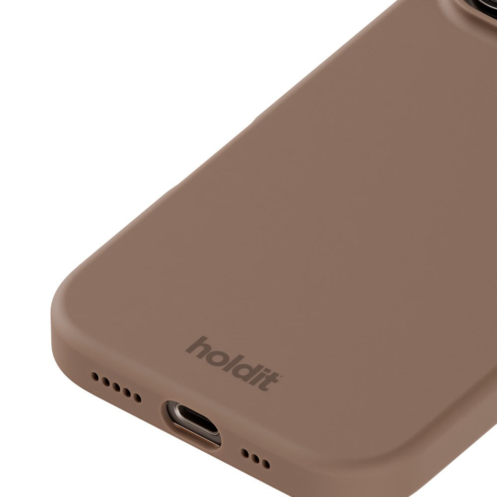 Holdit iPhone 16 Pro Soft Touch Silikone Cover - Mocha Brown