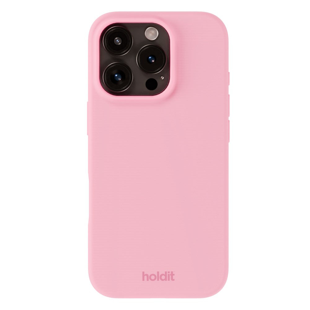 Holdit iPhone 16 Pro Soft Touch Silikone Cover - Pink