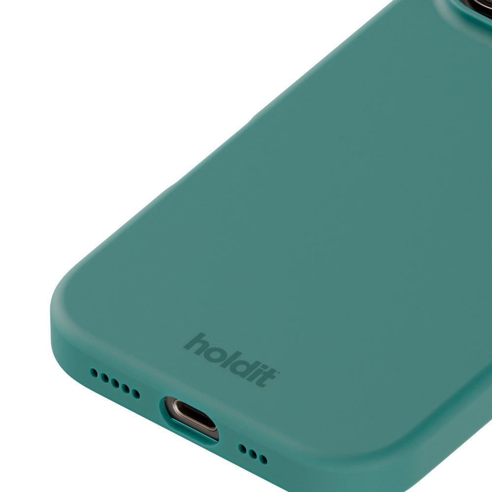 Holdit iPhone 16 Pro Soft Touch Silikone Cover - Moss Green