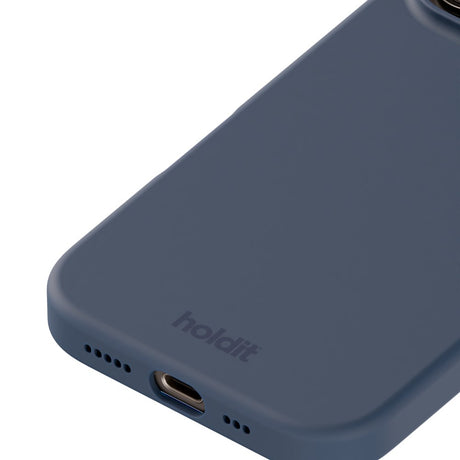 Holdit iPhone 16 Pro Soft Touch Silikone Cover - Pacific Blue