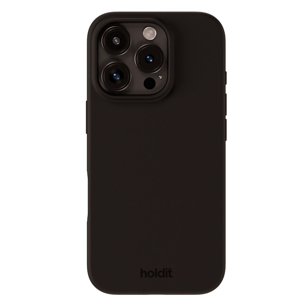 Holdit iPhone 16 Pro Max Soft Touch Silikone Cover - Black