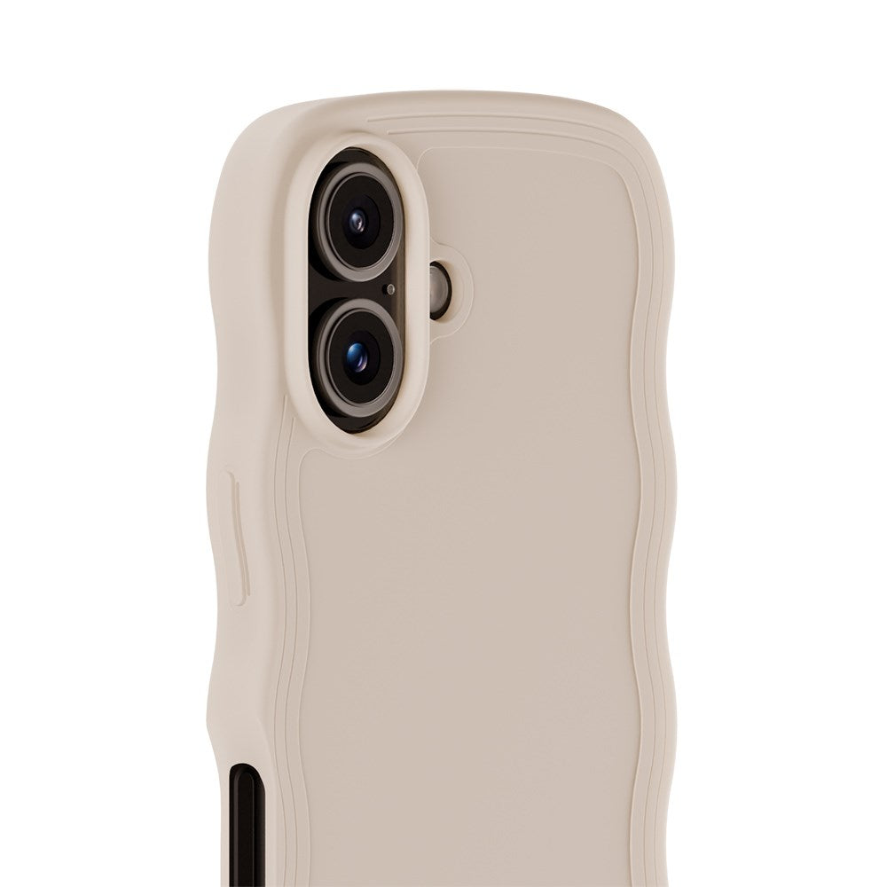 Holdit iPhone 16 Wavy Cover - Beige