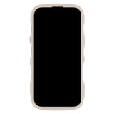 Holdit iPhone 16 Wavy Cover - Beige / Transparent