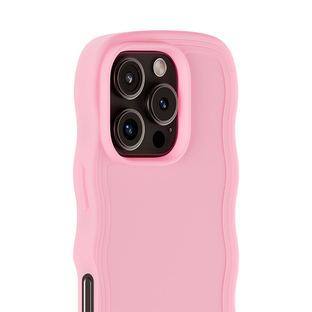 Holdit iPhone 16 Pro Wavy Cover - Pink