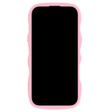 Holdit iPhone 16 Pro Max Wavy Cover - Pink / Transparent
