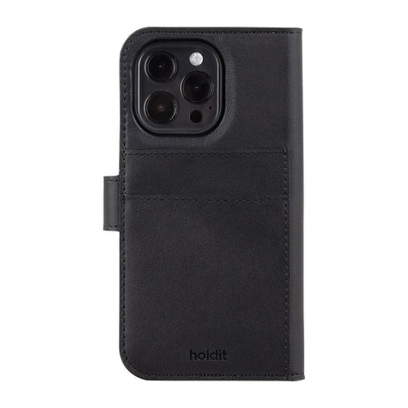 Holdit iPhone 16 Pro Wallet Case Magnet Plus - Flip Cover - Black