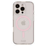 Holdit iPhone 16 Pro MagSafe Cover - Transparent / Pink