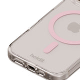 Holdit iPhone 16 Pro MagSafe Cover - Transparent / Pink