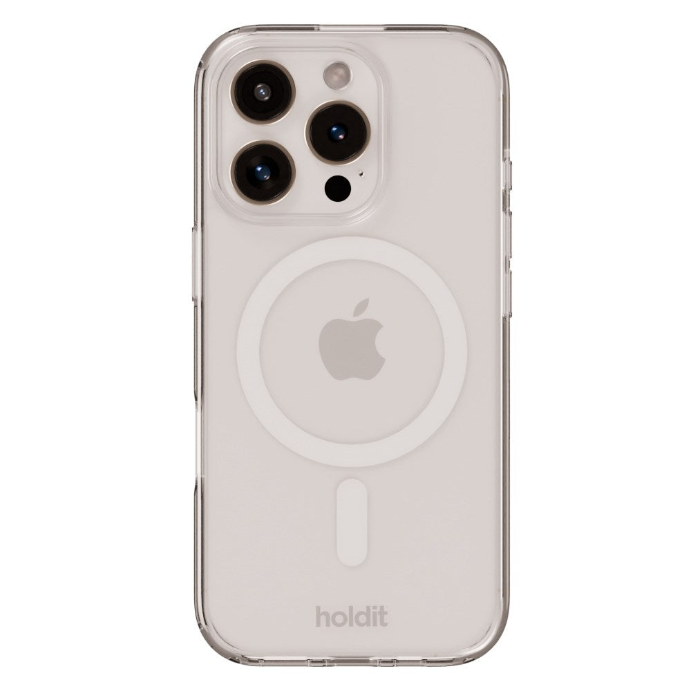 Holdit iPhone 16 Pro Max MagSafe Cover - Transparent / White