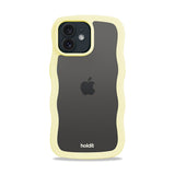 Holdit iPhone 12 / 12 Pro Wavy Cover - Lemonade / Transparent