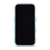 Holdit iPhone 15 Pro Max Wavy Cover - Mineral Blue / Transparent