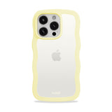 Holdit iPhone 15 Pro Max Wavy Cover - Lemonade / Transparent