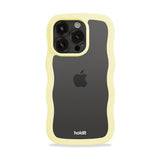 Holdit iPhone 15 Pro Max Wavy Cover - Lemonade / Transparent