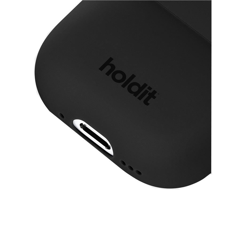 Holdit Nygård Silikone Cover Til AirPods 4 - Sort