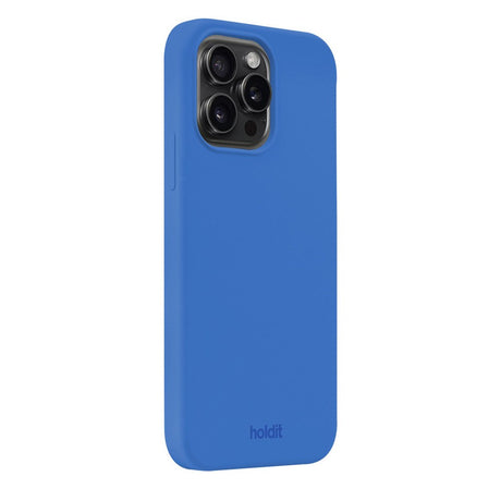 Holdit iPhone 15 Pro Soft Touch Silikone Cover - Sky Blue