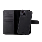 Holdit iPhone 14 / 13 Wallet Case MagSafe Plus - Flip Cover - MagSafe Kompatibel - Black