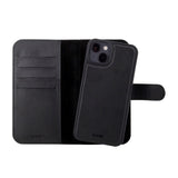 Holdit iPhone 15 Wallet Case MagSafe Plus - Flip Cover - MagSafe Kompatibel - Black