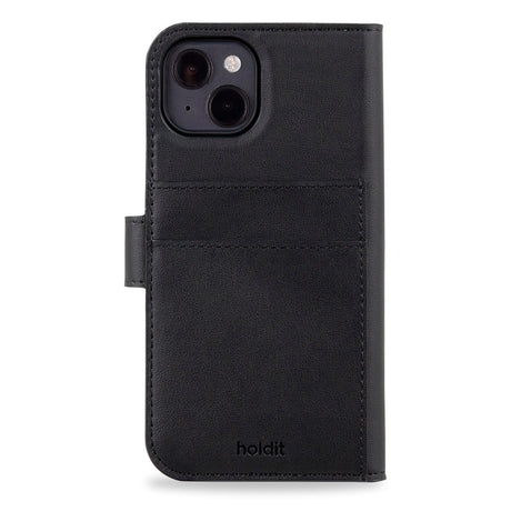 Holdit iPhone 15 Wallet Case MagSafe Plus - Flip Cover - MagSafe Kompatibel - Black