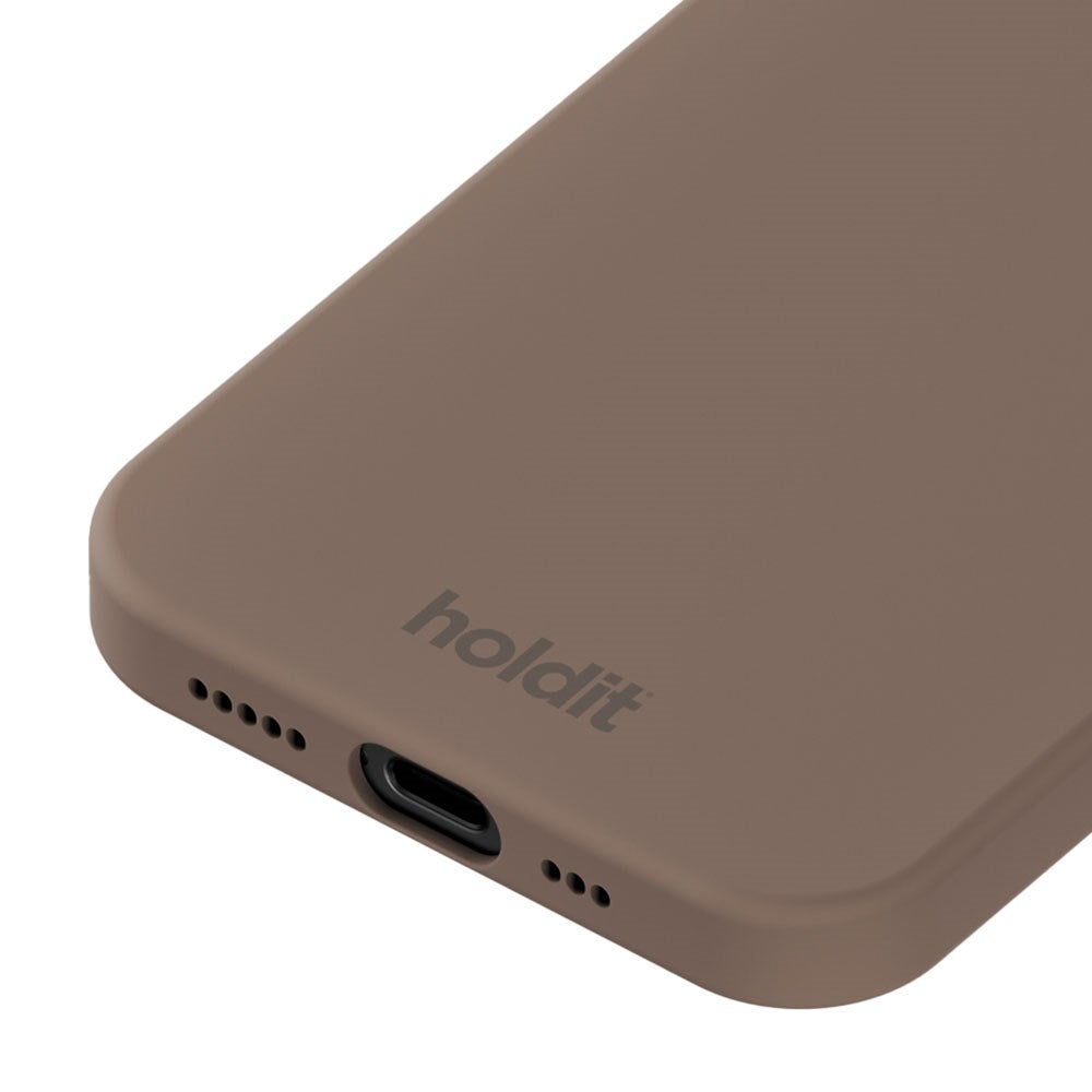 Holdit iPhone 16e Soft Touch Silikone Cover - Mocha Brown