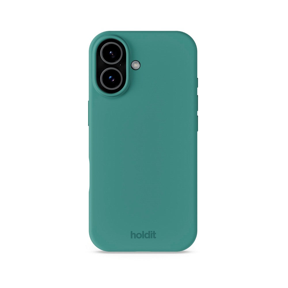 Holdit iPhone 17 Soft Touch Silikone Mobil Cover - Moss Green