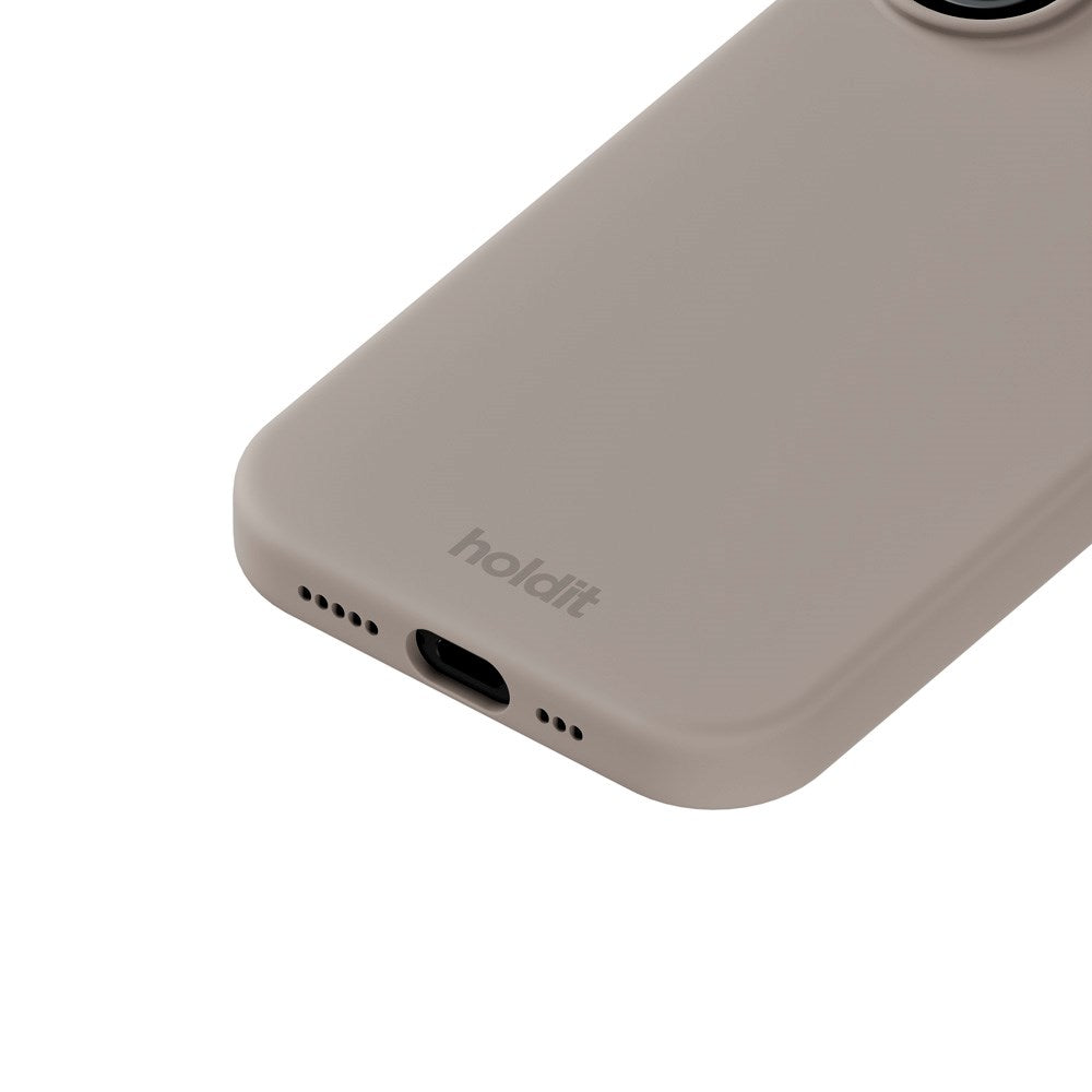 Holdit iPhone 17 Soft Touch Silikone Mobil Cover - Taupe