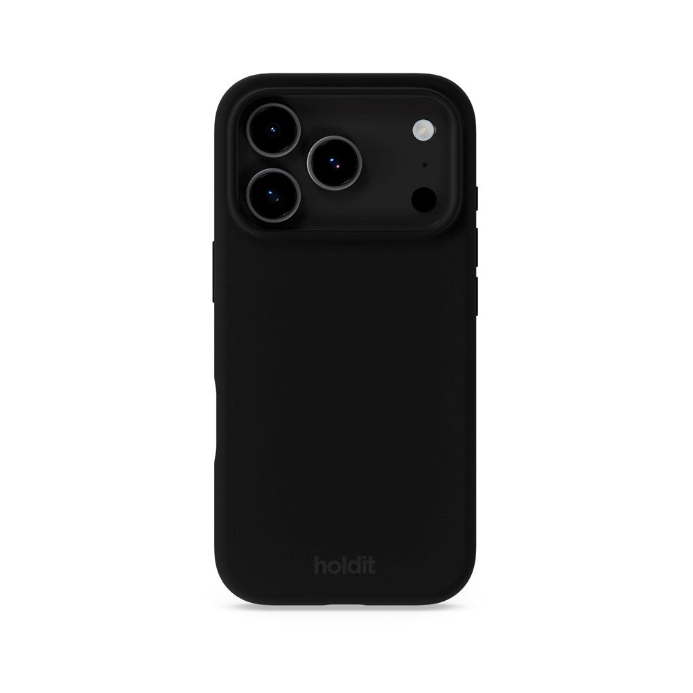 Holdit iPhone 17 Pro Soft Touch Silikone Mobil Cover - Black