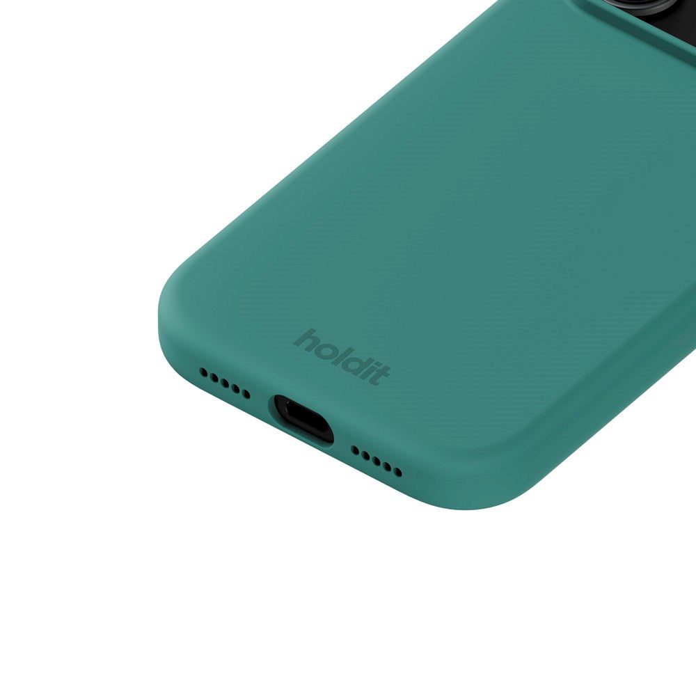 Holdit iPhone 17 Pro Soft Touch Silikone Mobil Cover - Moss Green