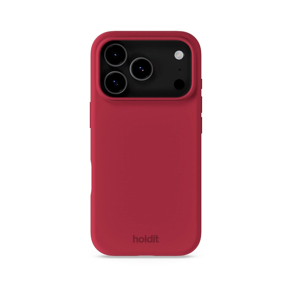 Holdit iPhone 17 Pro Max Soft Touch Silikone Mobil Cover - Red Velvet