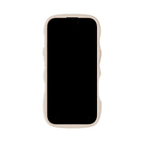 iPhone 17 Holdit Wavy Cover - Light Beige / Transparent