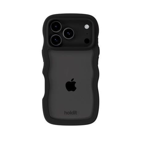 iPhone 17 Pro Holdit Wavy Cover - Black / Transparent