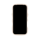 iPhone 17 Pro Holdit Wavy Cover - Light Beige / Transparent