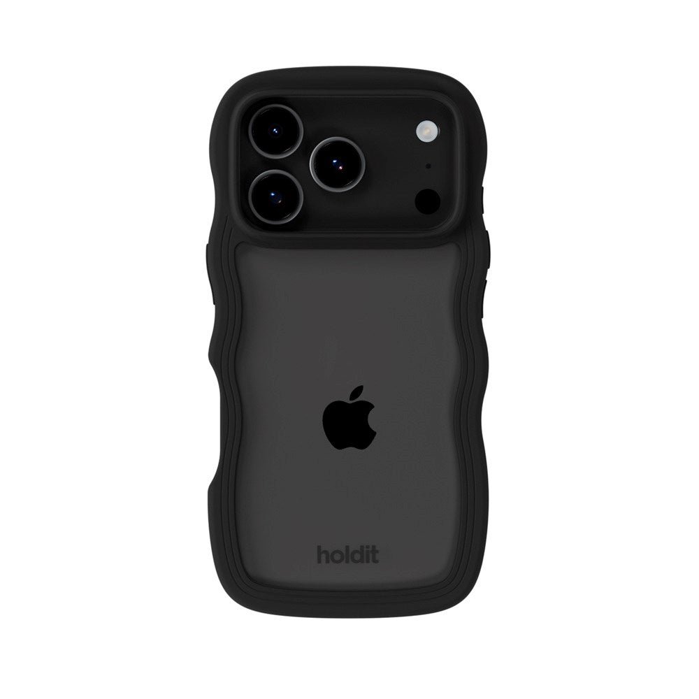 iPhone 17 Pro Max Holdit Wavy Cover - Black / Transparent