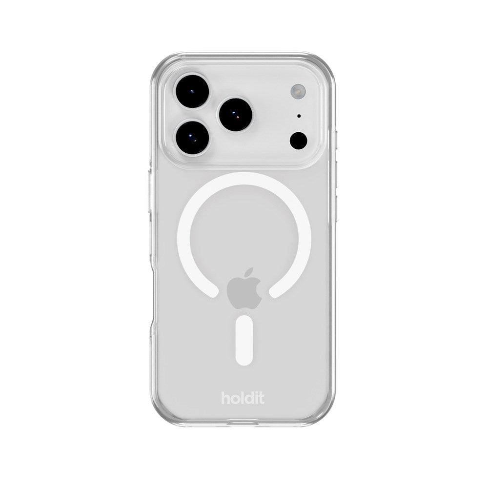 iPhone 17 Pro Holdit MagSafe Cover - Transparent / White