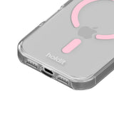 iPhone 17 Pro Holdit MagSafe Cover - Transparent / Pink