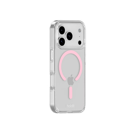 iPhone 17 Pro Max Holdit MagSafe Cover - Transparent / Pink