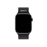 Apple Watch (38/40/SE/41/42mm) Holdit Silikone Rem m. Spændelukning - Black