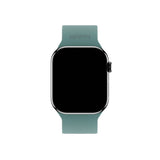 Apple Watch (38/40/SE/41/42mm) Holdit Silikone Rem m. Spændelukning - Moss Green