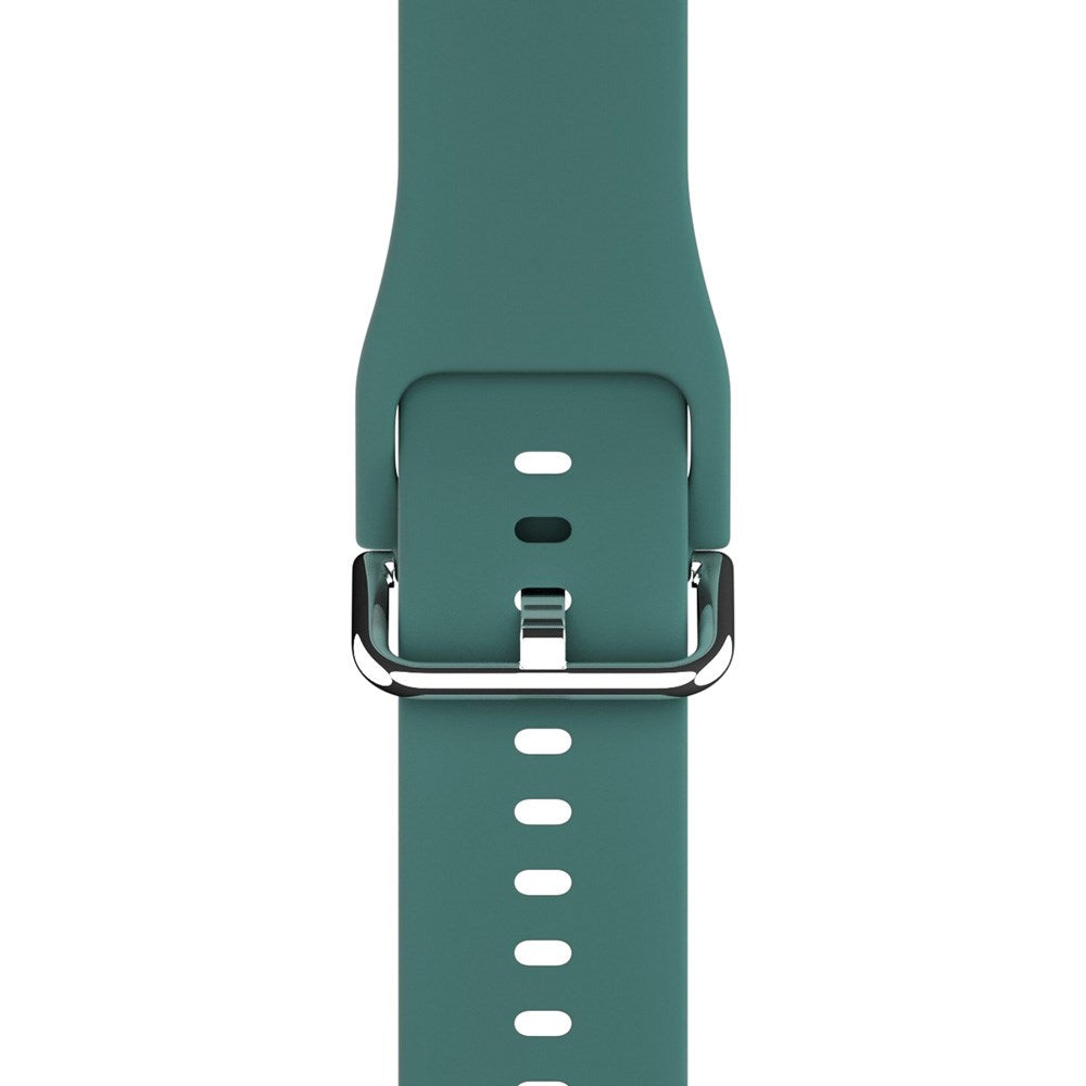 Apple Watch (38/40/SE/41/42mm) Holdit Silikone Rem m. Spændelukning - Moss Green