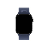 Apple Watch (38/40/SE/41/42mm) Holdit Silikone Rem m. Spændelukning - Navy Blue
