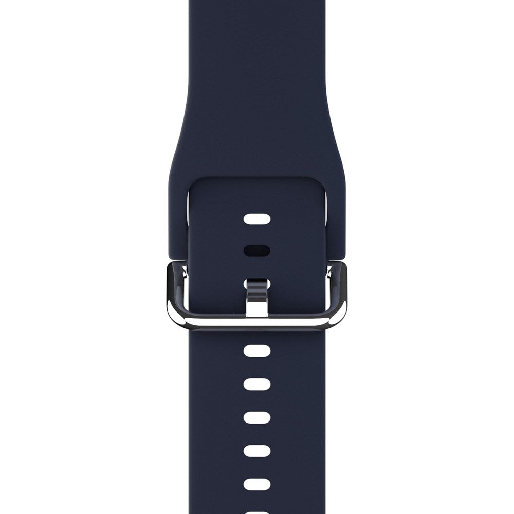 Apple Watch (38/40/SE/41/42mm) Holdit Silikone Rem m. Spændelukning - Navy Blue